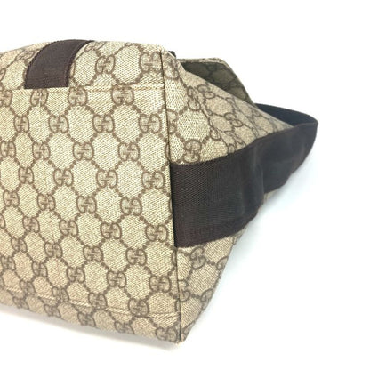 Gucci Shoulder Bag GG Plus Flap 122374 GG Supreme Canvas Beige