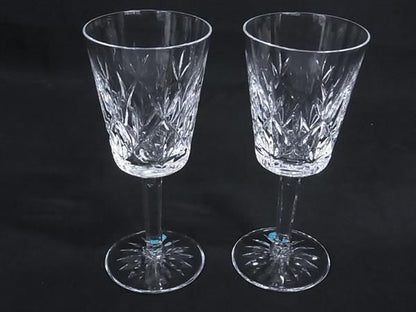Tiffany & Co Tiffany & Co Faceted Pair Of Glasses Wine Glasses Tableware