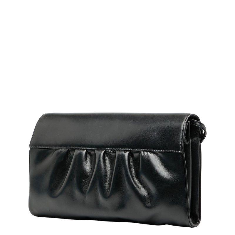 Gucci Old Gucci Vintage Shoulder Bag Crossbody 004 056 0181 Black Leather