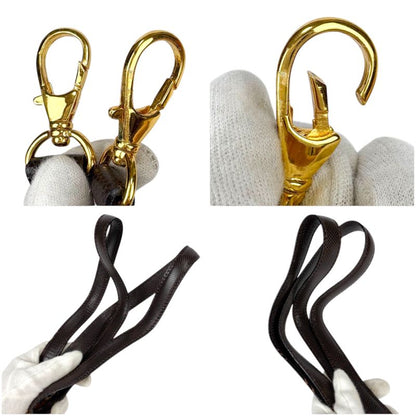 Bottega Veneta Marco Polo 2WAY Top Handle Bag Shoulder Bag Dark Brown Pvcleather