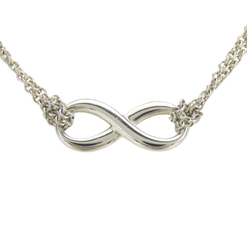 Tiffany & Co Necklace Infinity Silver 925 Approx 6.0g Silver Pendant W Chain