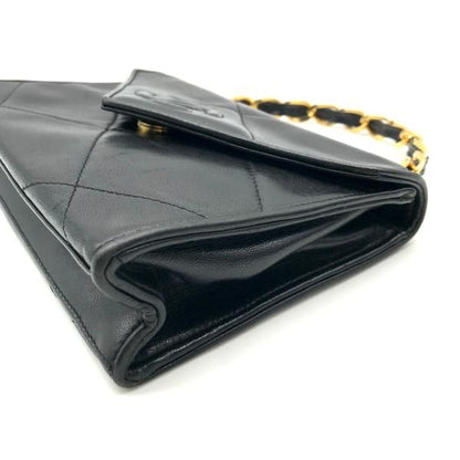 Chanel Chain Hand Bag CC Logo Black