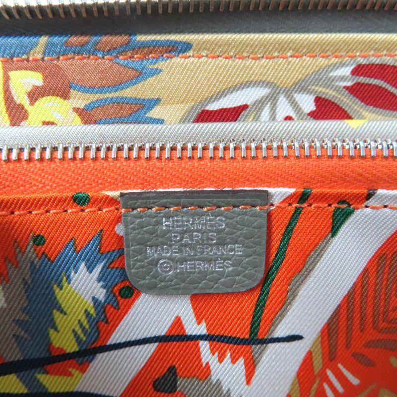 Hermes Azap Long Silk Inn Grimeyer Round Zip Long Wallet Evercolor Long Wallet