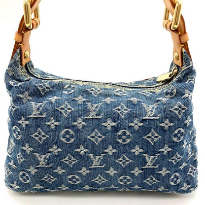 Louis Vuitton Baggy PM Shoulder Bag Monogram Denim M95049 Blue Fl0016