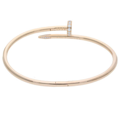Cartier New Shape Juste UN CLOU Bracelet DIA 18K Pink Gold Juste Un Clou Half