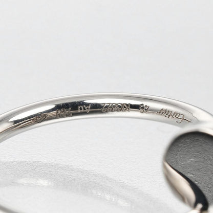 Cartier Juste Un Clou Small Model 18kwhite Gold #6 Ladies 3.27g Ring