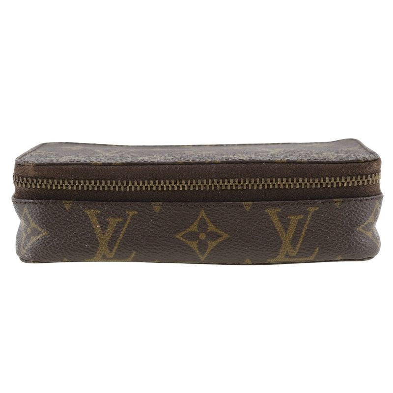 Louis Vuitton Poche Monte Carlo Jewelry Case M47352 Monogram Canvas Unisex Pouch