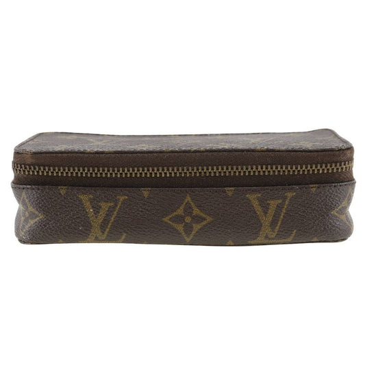 Louis Vuitton Poche Monte Carlo Jewelry Case M47352 Monogram Canvas Unisex Pouch