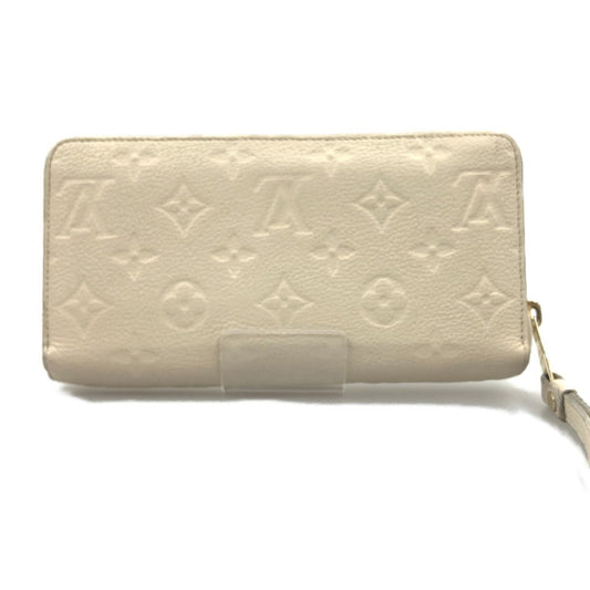 Louis Vuitton Monogram Empreinte Zippy Wallet Zipper Long Wallet M60546 White