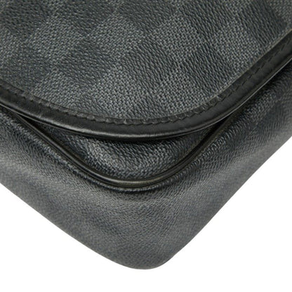 Louis Vuitton Damier Graphite Danielle MM Crossbody Shoulder Bag N58029 Black