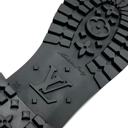 Louis Vuitton Drops Line Boots Long Boots Rain Boots Shoes Monogram Rubber Black