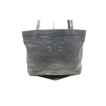 Chanel Caviar Leather CC Logo GD Tote