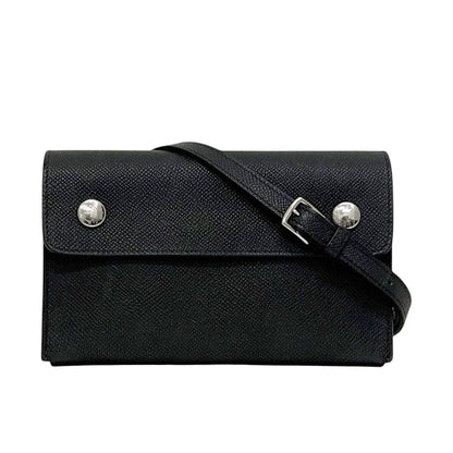 Hermes Shoulder Bag Naptogo Black Leather Epsom
