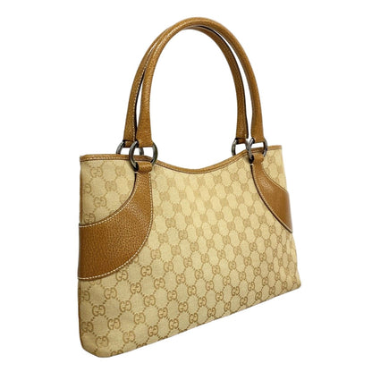 Gucci Tote GG Canvas Brown Silver — view 2