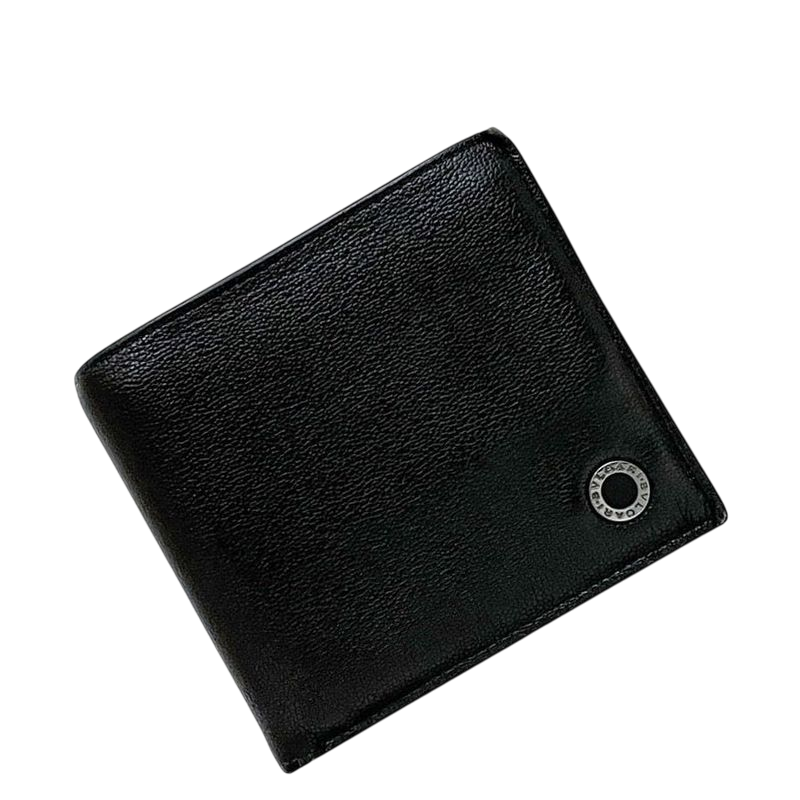 Bvlgari Bifold Wallet Black Green Bvlgari Fold Wallet