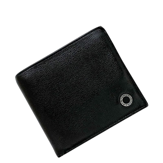 Bvlgari Bifold Wallet Black Green Bvlgari Fold Wallet