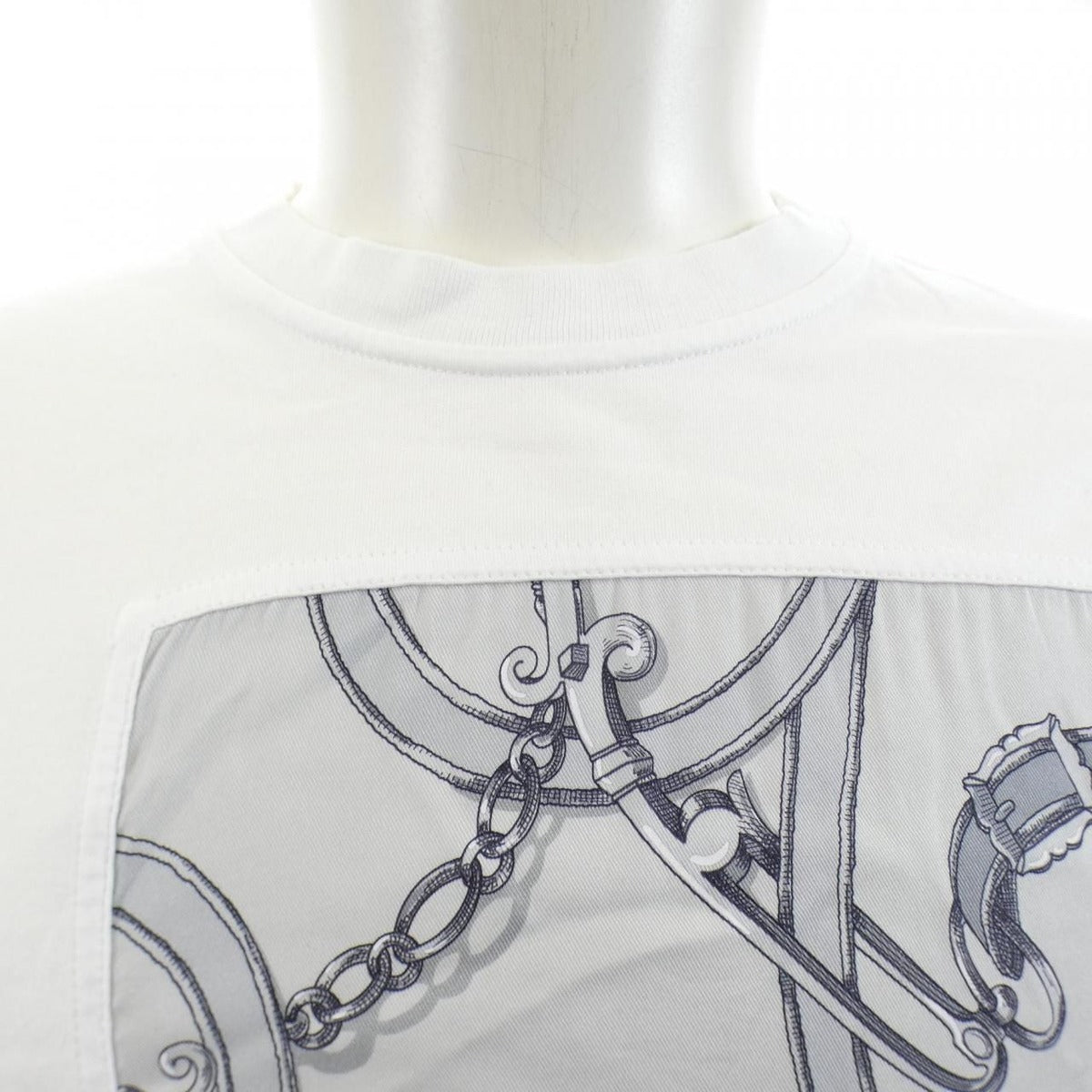 Hermes T-Shirt White Gray — view 5