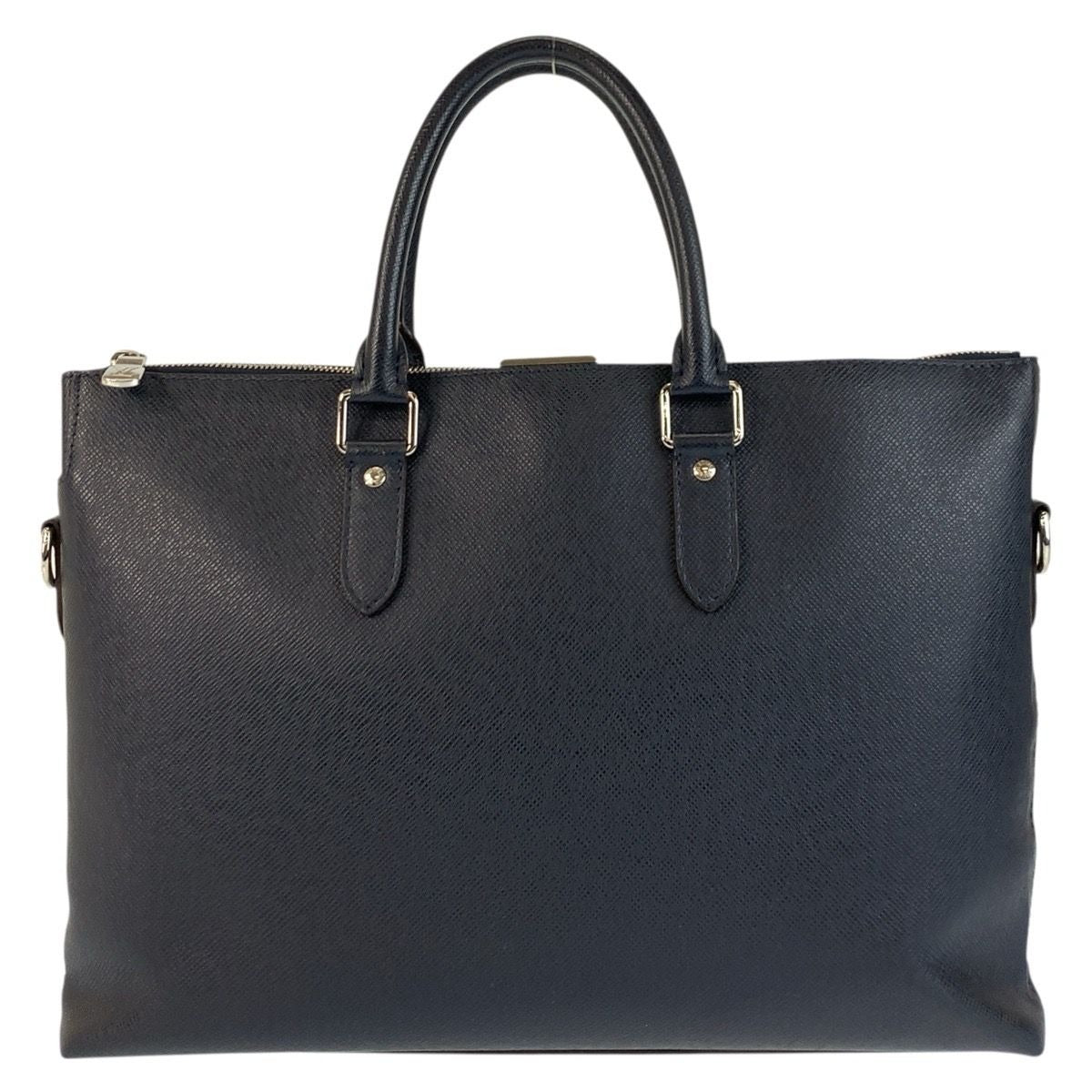 Louis Vuitton Taiga Anton Ocean Navy Silver Business Bag
