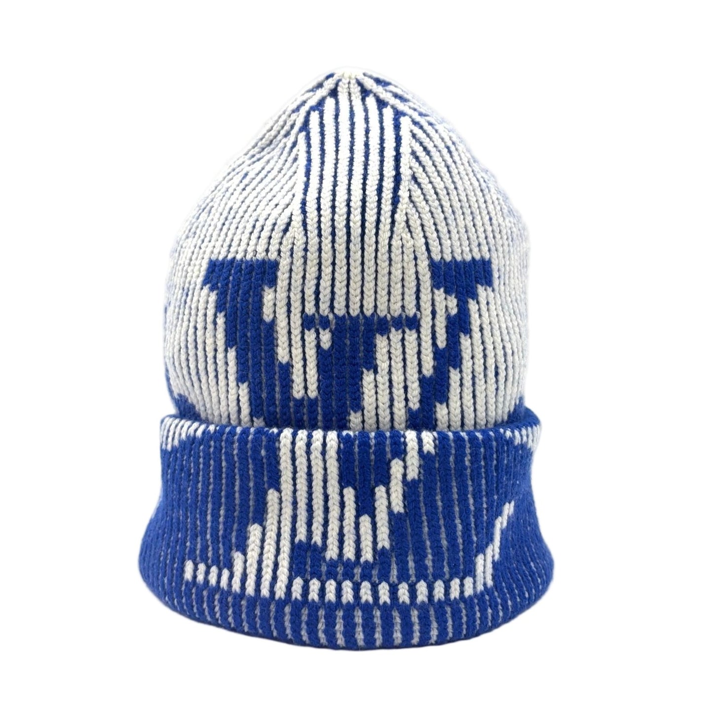 Louis Vuitton Bonerib Flower Wool Blue White Knit Hat