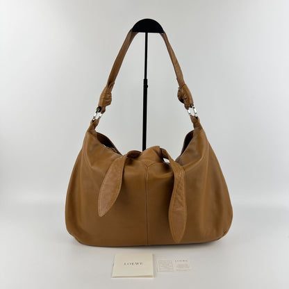 Loewe Anagram Shoulder Bag Brown Leather Vintage — view 2