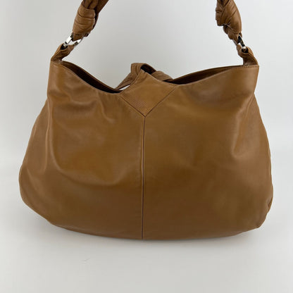 Loewe Anagram Shoulder Bag Brown Leather Vintage — view 4