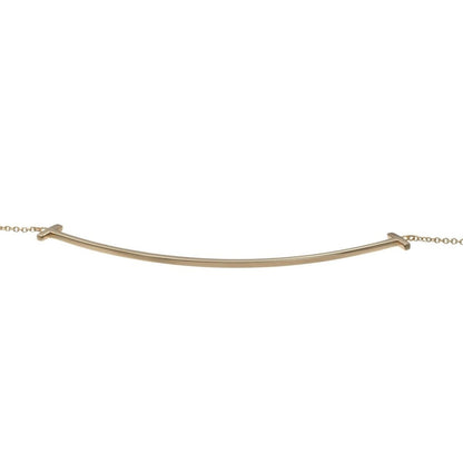 Tiffany & Co T Smile Large 18k Pink Gold Necklace — view 4