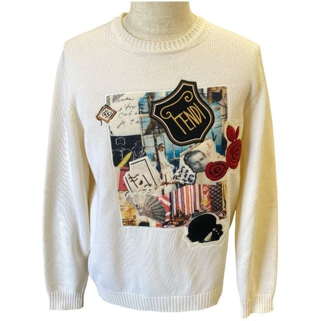 Fendi Fzy020 A93 W Knit Sweater Wool Fall Winter 2019-2020 Karl Lagerfeld