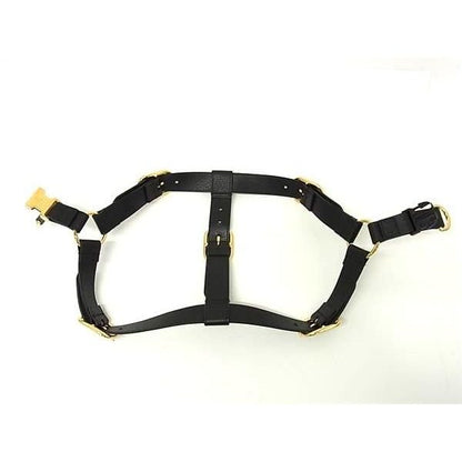 Gucci Interlocking Small Pet Harness for Dogs Pet Supplies Leather Black Pet — view 4