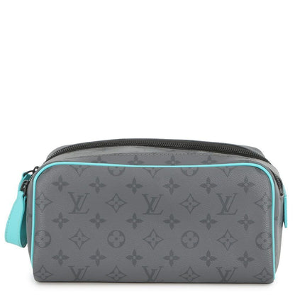 Louis Vuitton Clutch Monogram Eclipse Reverse Dopp Kit Black