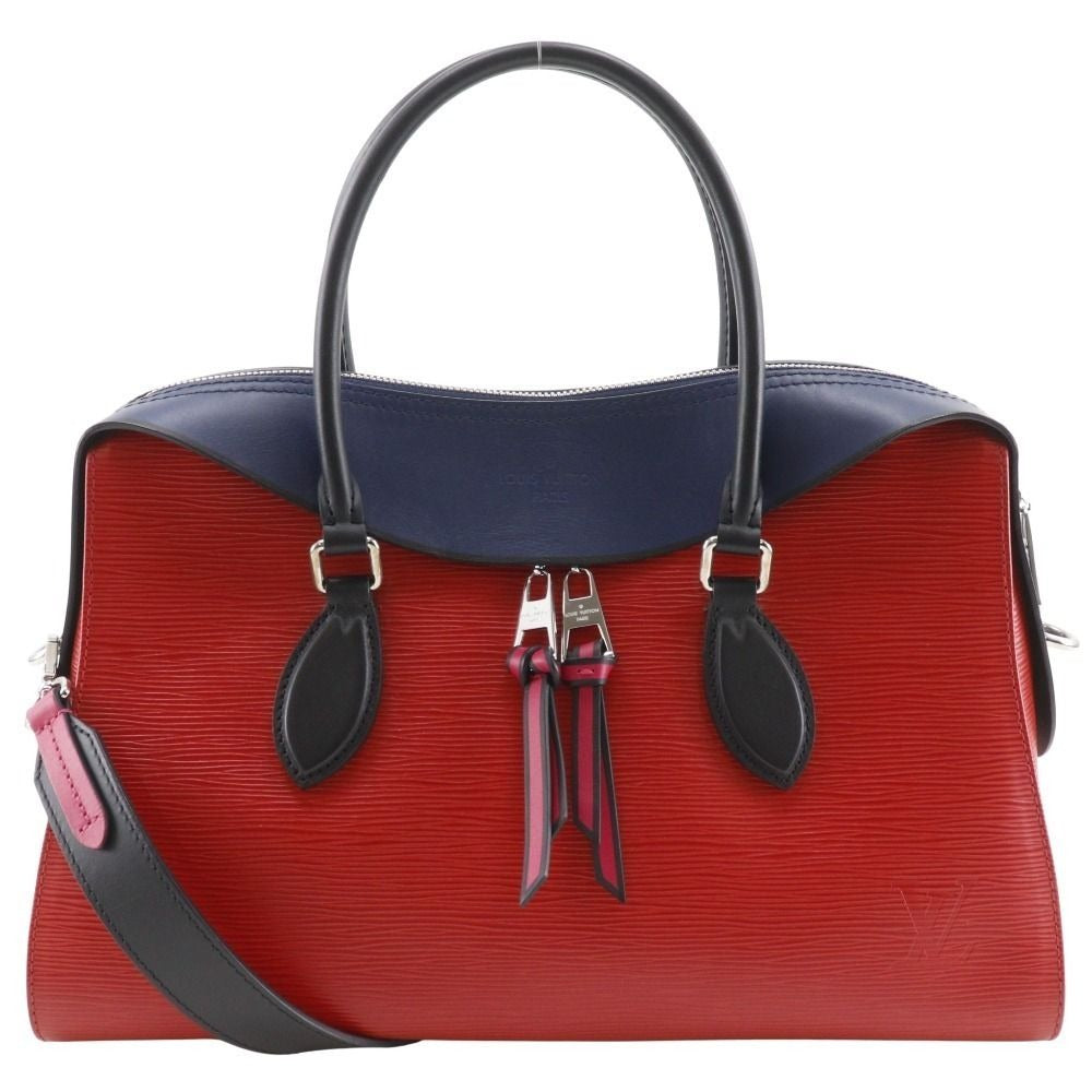 Louis Vuitton Tuilette Tote 2-Way Shoulder Epi Leather Red Navy