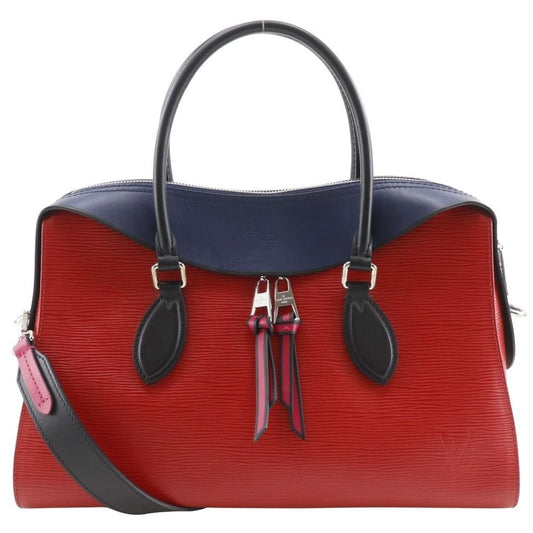 Louis Vuitton Tuilette Tote 2-Way Shoulder Epi Leather Red Navy