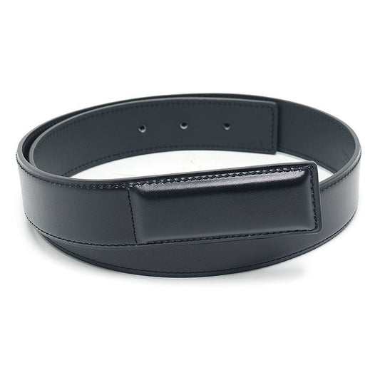 Hermes Leather Belt Black Size 75 Stamped □R Manufactured In 2014
