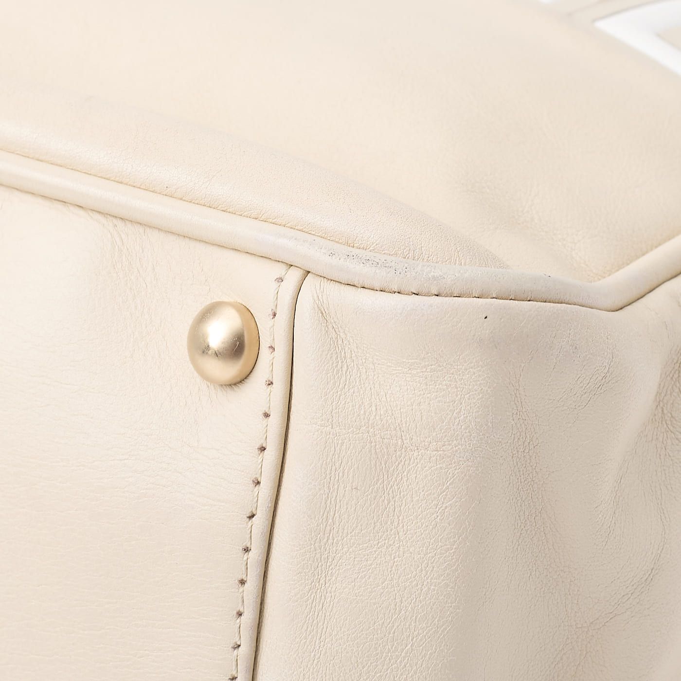 Chanel Camellia Line Tote Bag Lambskin Ivory With Gold Hardware Ladies Bag