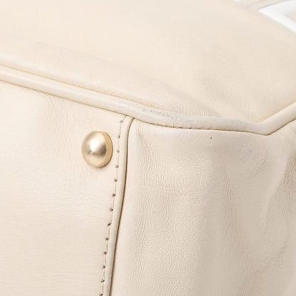 Chanel Camellia Line Tote Bag Lambskin Ivory With Gold Hardware Ladies Bag