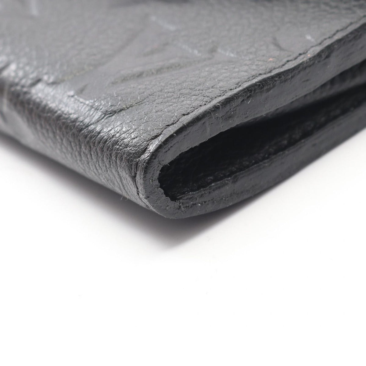 Louis Vuitton Bifold Wallet Portefeuille Curies Noir Black Leather — view 9