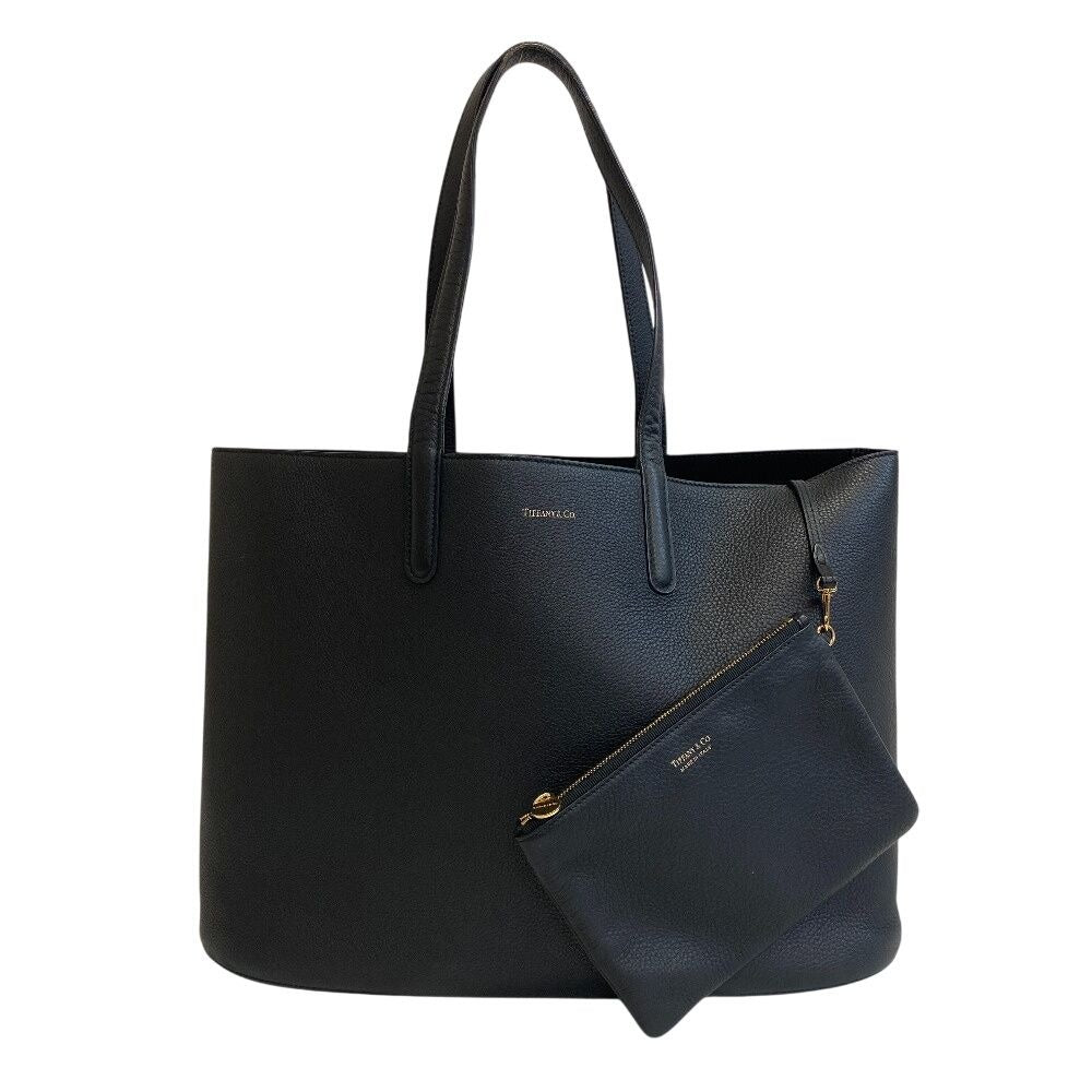 Tiffany & Co. Tote Leather Brown