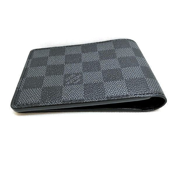 Louis Vuitton Damier Graphite Portefeuille Multiple N62663 Wallet Bifold Wallet