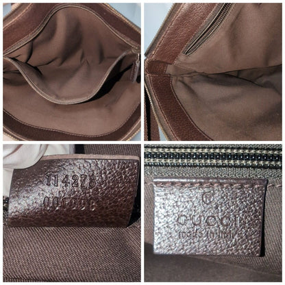 Gucci GG Canvas Shoulder Bag Brown — view 10