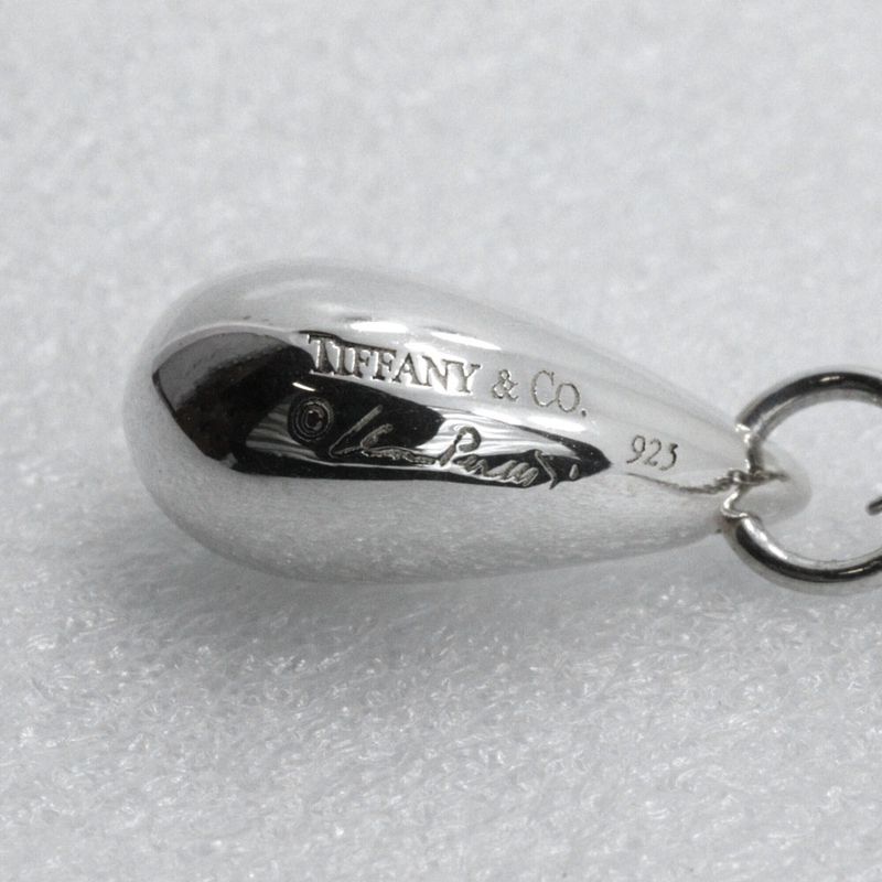 Tiffany & Co Teardrop Elsa Peretti 925 Silver Ladies 3.0g Necklace