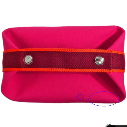 Hermes Brid A Black GM Handbag Pouch Hibiscus Pink — view 6
