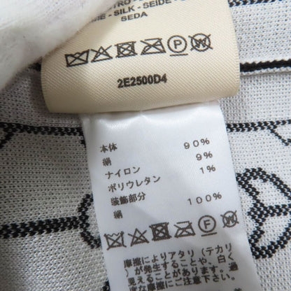 Hermes 22SS 2e2500d4 Silk Horsebit Short Sleeve Knit Dress Blackish 36 Made In