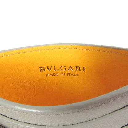 Bvlgari 294147 Bvlgari MAN Logo Hardware Leather Card Case Business Card Holder