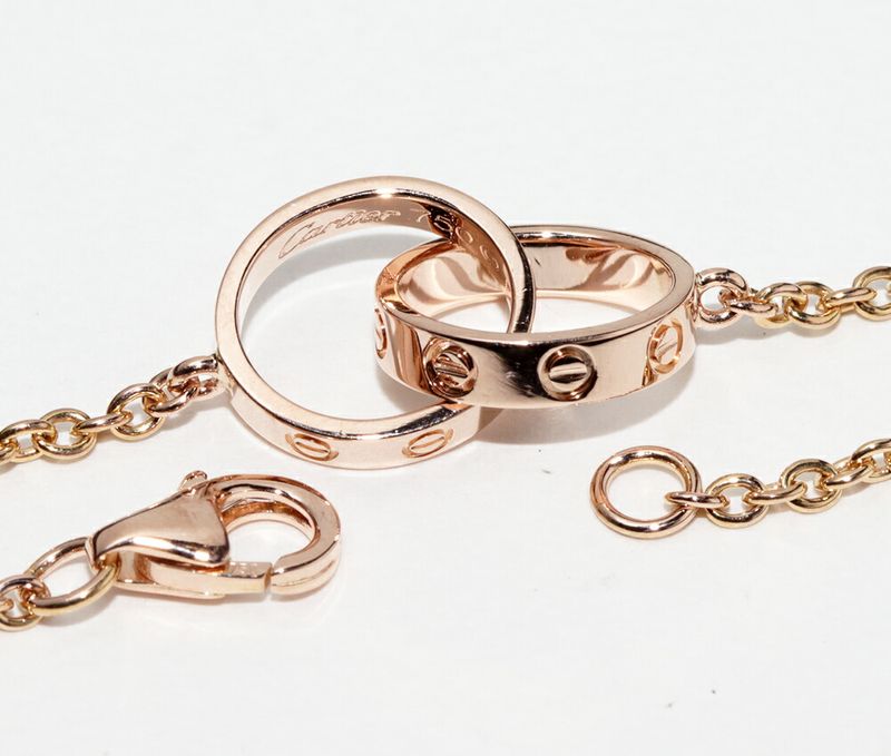 Cartier Pendant Necklace 18K Pink Gold Baby Love Pendant Necklace B7212300