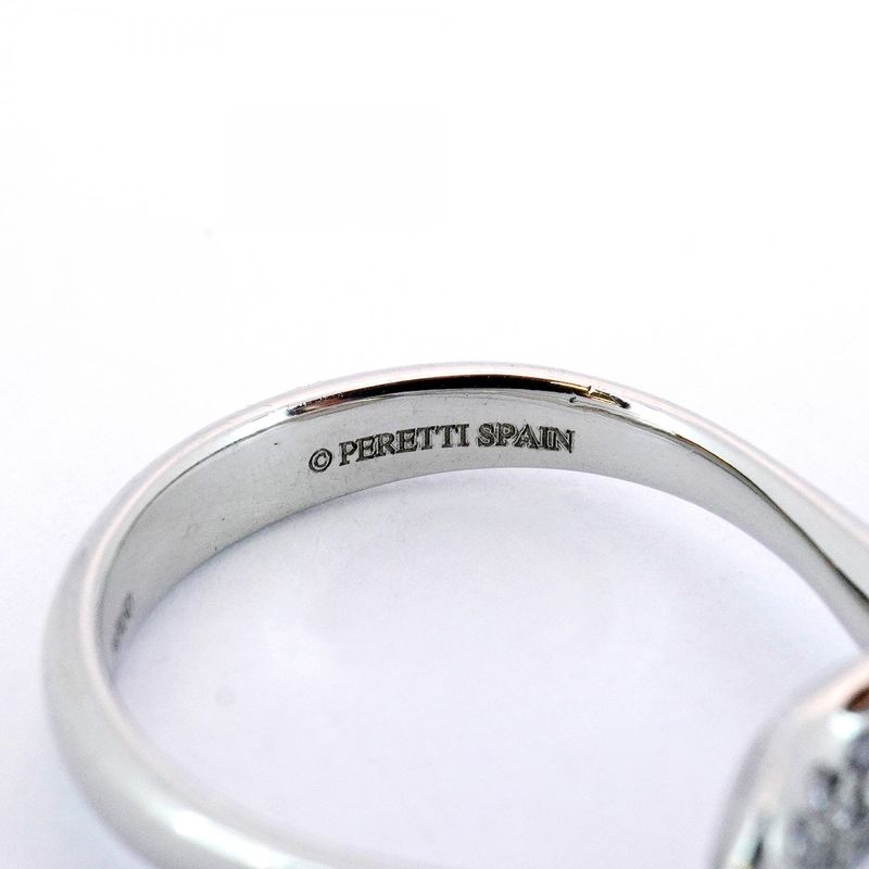 Tiffany & Co Ring Bean Pt950 Platinum Diamond #11 Ladies