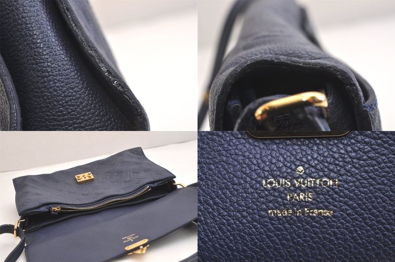 Louis Vuitton Monogram Empreinte Fascinante Shoulder Bag M94225 Navy 3399n