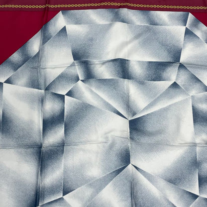 Cartier Silk Scarf With Diamond Pattern Red