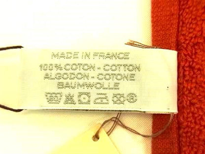 Hermes Stearns 100% Cotton Face Towel Hand Towel Women Orange Fc0066