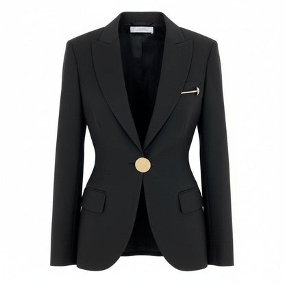 Versace Id6 Collection Terre Jacket Elastic Stretch Logo Plate 40 Black
