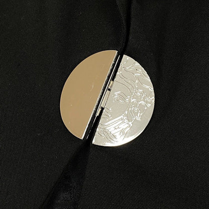 Versace Id6 Collection Terre Jacket Elastic Stretch Logo Plate 40 Black — view 9
