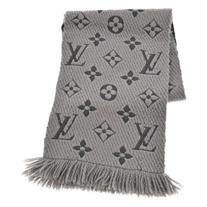 Louis Vuitton Scarf Wool Silk Grey-beige
